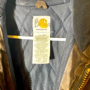 Carhartt Insulated Denim Coat Synthetic Lined